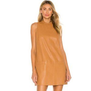 Amanda Uprichard Vegan Leather Mayer Dress